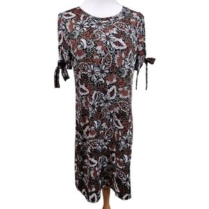 Tacera Dress Floral Pull On Stretchy, sz M